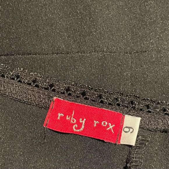 Ruby Rox Prom or Cocktail Dress, Black with Pink Sequins - Picture 7 of 7